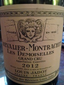 2012 Louis Jadot "Les Demoiselles" Cheavalier Montrachet