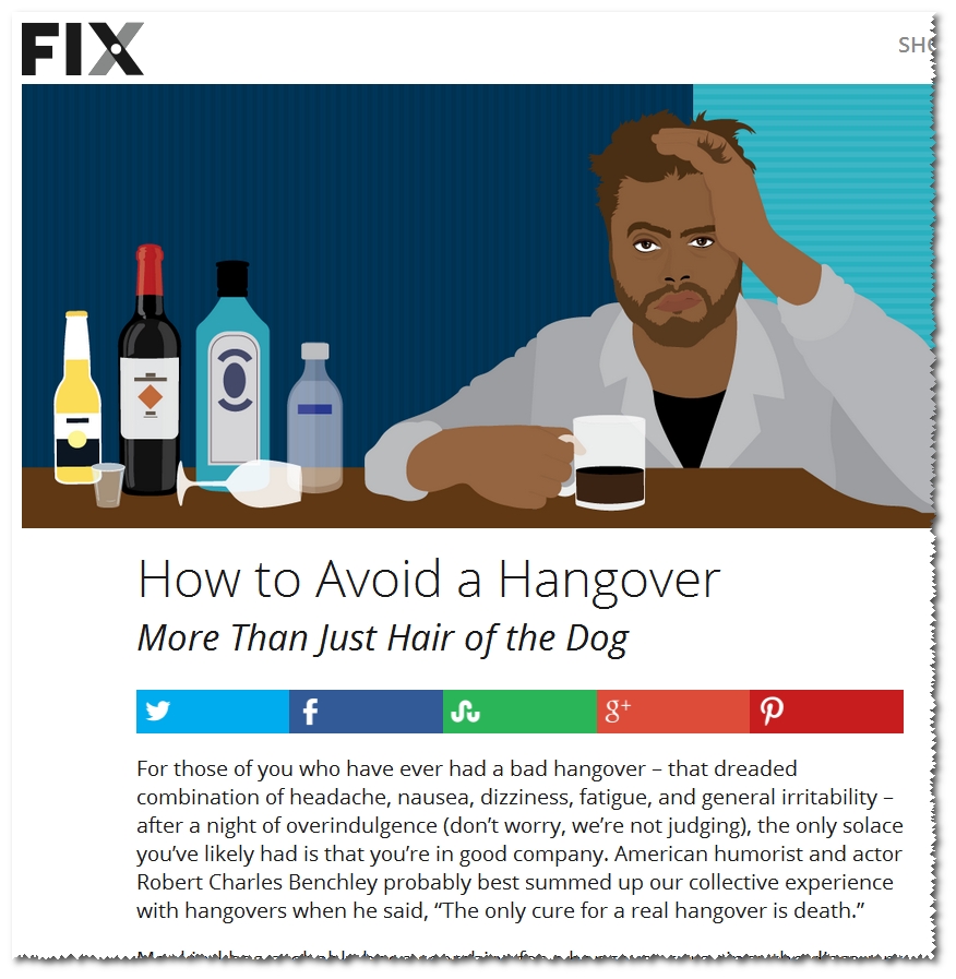 Fix.com hangovers