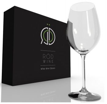RÖD Wine white glasses