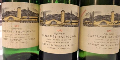Mondavi Reserve Cabernet 1968 1969 1971