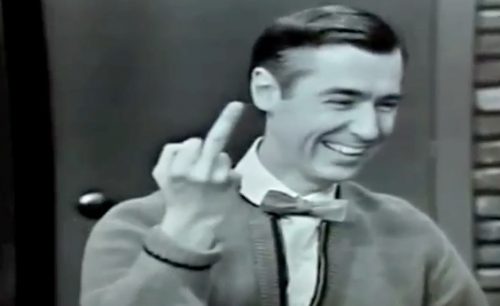 Mr Rogers finger