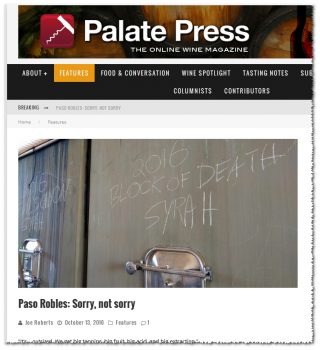 Palate Press Paso 2016