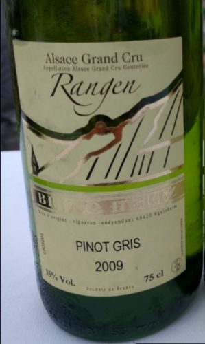 2009 Domaine Bruno Hertz Pinot Gris Grand Cru Rangen de Thann