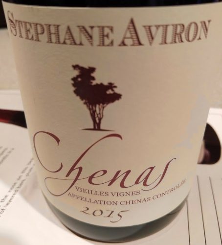 2015 Stephane Aviron Chenas Vieilles Vignes, Beaujolais $20