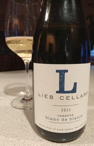 2011 Lieb Family Cellars 'Reserve Blanc de Blancs' Sparkling Pinot Blanc, North Fork of Long Island $30