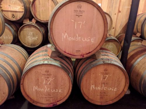 Plaisance Ranch Mondeuse barrels