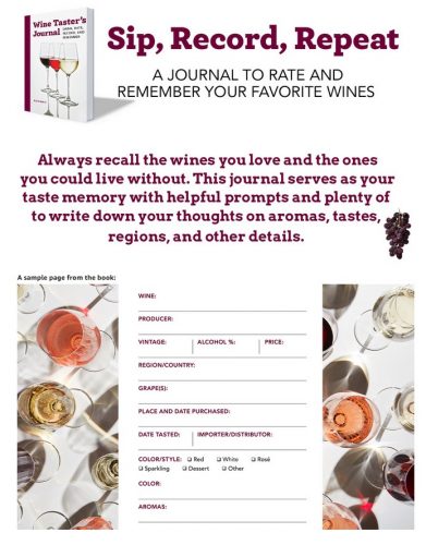 Wine Taster's Journal PR