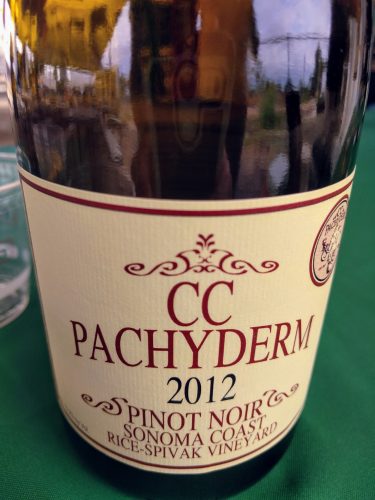 2012 Claypool Cellars CC Pachyderm Rice-Spivak Vineyard Pinot Noir 2