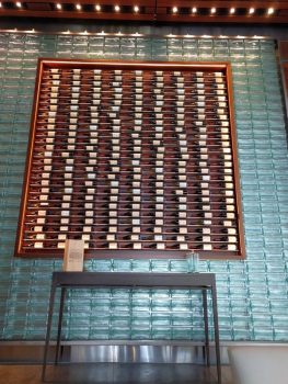 William Seylem wall of bottles