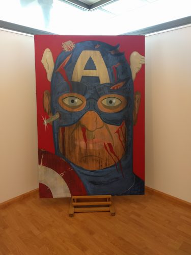 Modern artwork at Enate's gallery