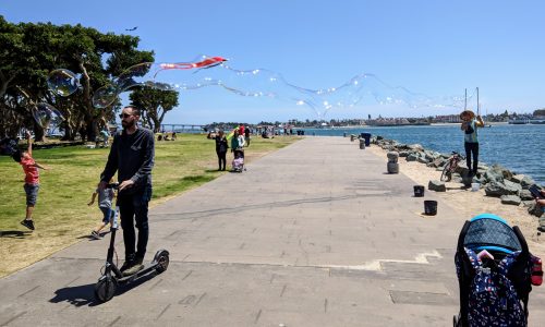 San Diego pier bubbles 2018