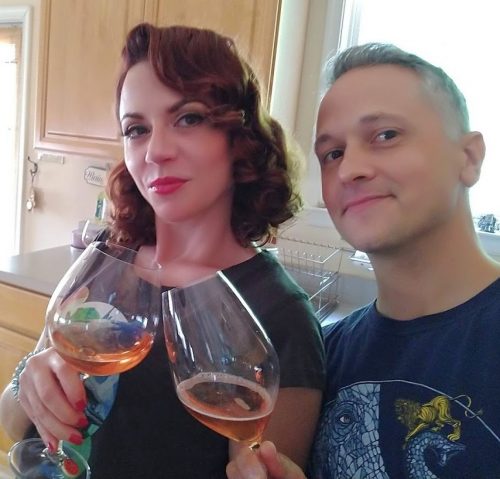 The author, with company