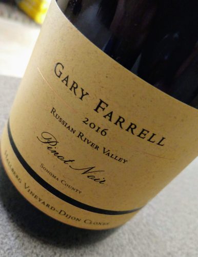 2016 Gary Farrell Hallberg Vineyard, Dijon Clones Pinot Noir