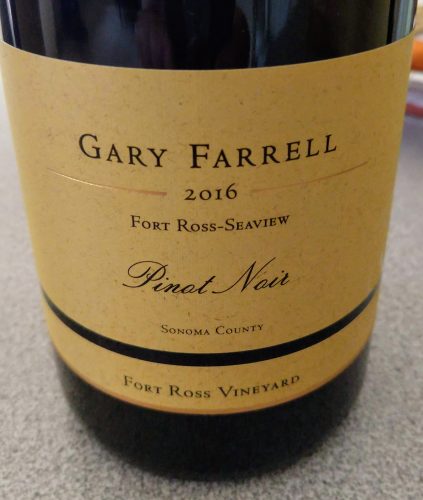 Gary Farrell 2016 Fort Ross Pinot Noir