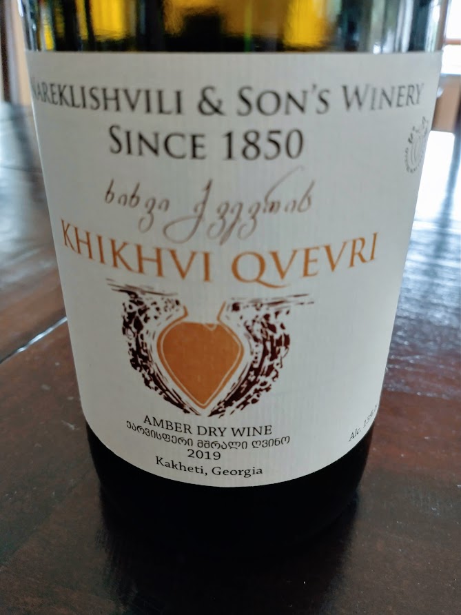 2019 Nareklishvili Amber Dry Wine Qvevri