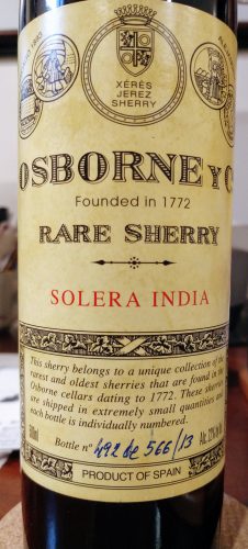Osborne y Co. Solera India Rare Sherry