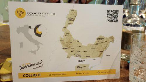 Collio DOC map