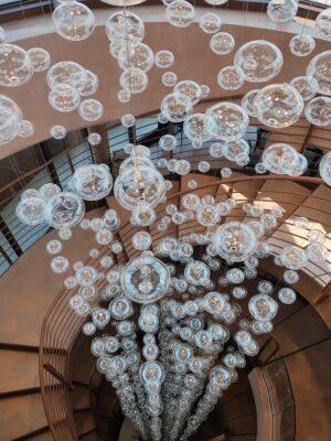 Giusti wine stairwell