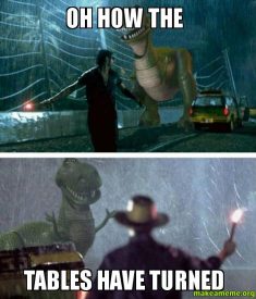 Tables have turned