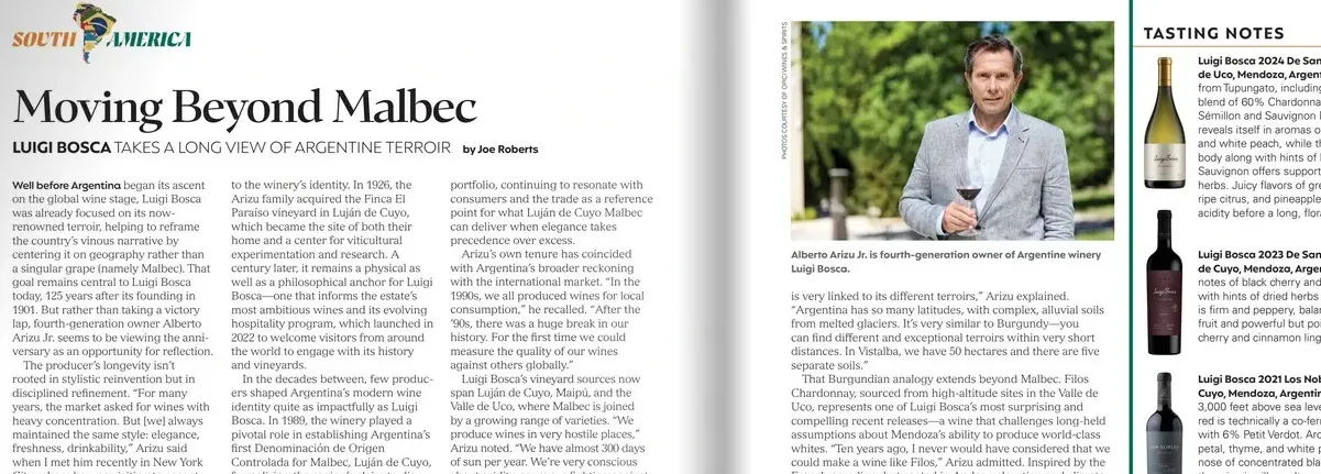 Moving Beyond Malbec for Tasting Panel Magazine